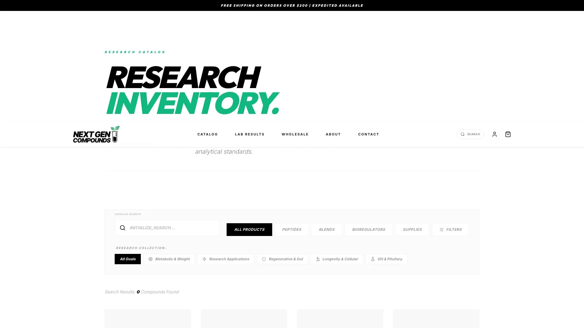 Research Inventory Grid