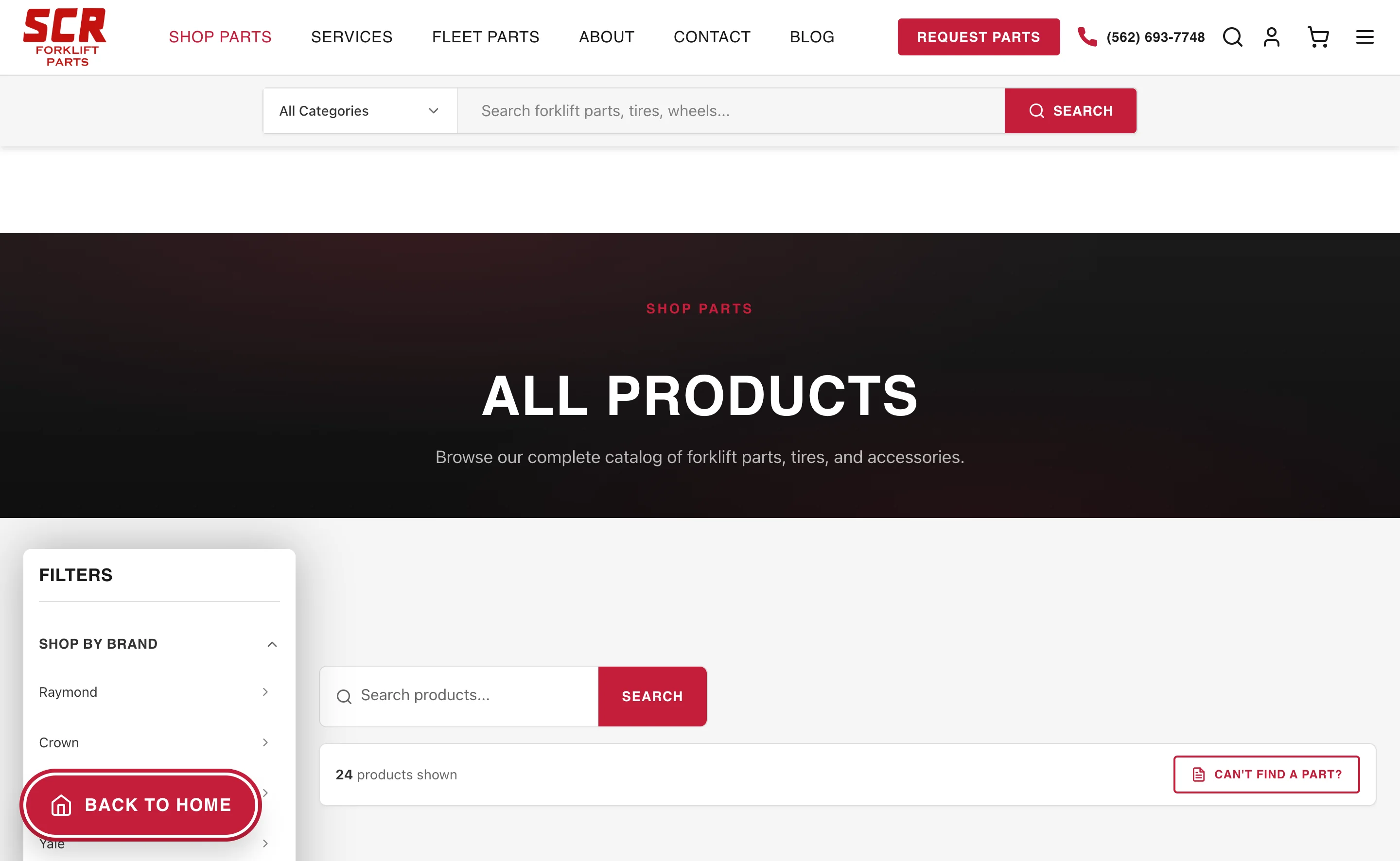 Catalog with Brand Filters