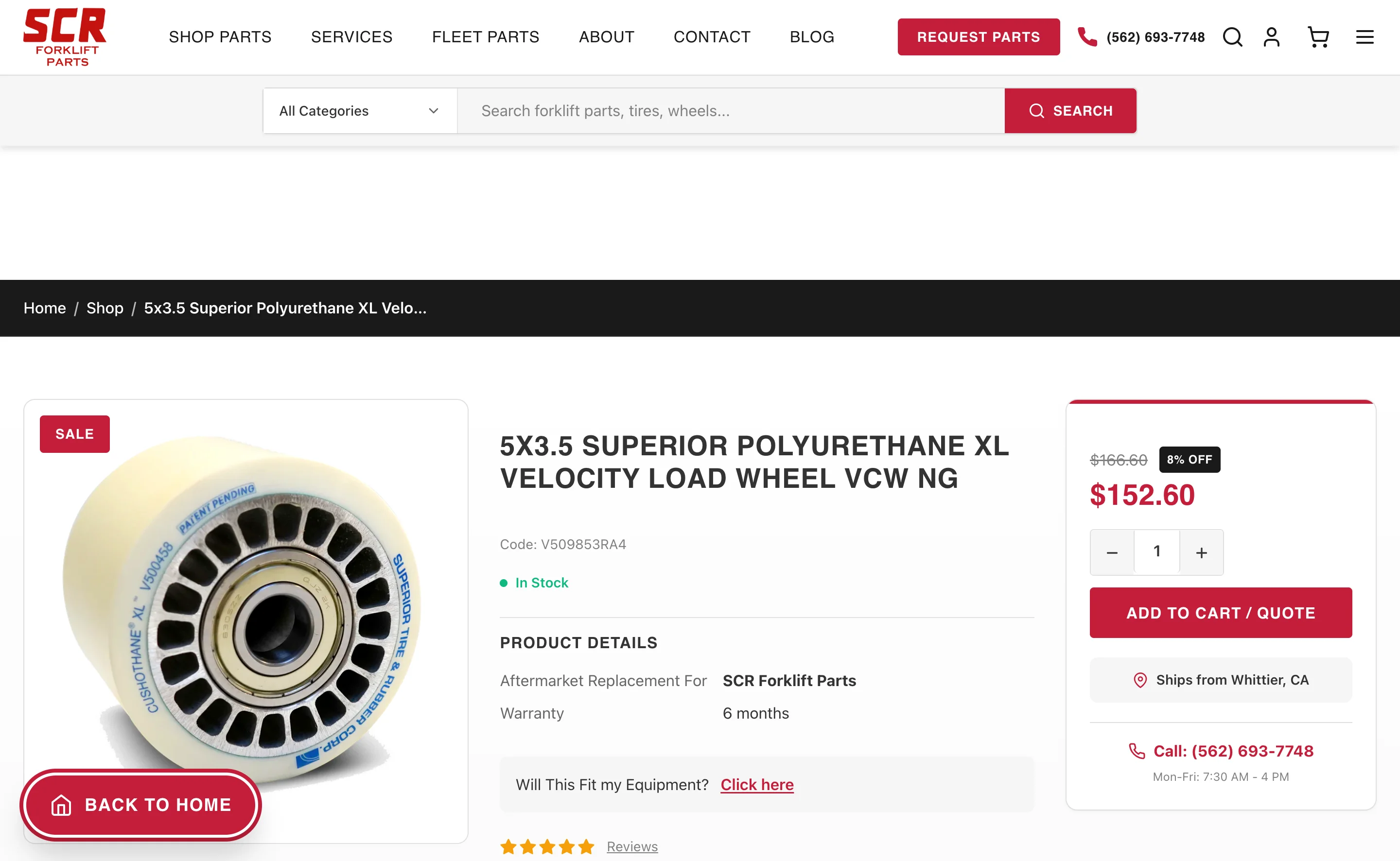 Product Detail with Add to Cart